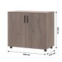 Комод Doros Торн Антрацит 2 ДСП 90х51.6х80 (DRS-012086) - фото 3