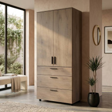 Шафа для одягу Doros Торн Кремона Канноло 2 ДСП/3Ш (полиці) 90х51.6х200 (DRS-012016)