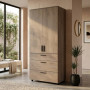 Шафа для одягу Doros Торн Кремона Канноло 2 ДСП/3Ш (полиці) 90х51.6х200 (DRS-012016) - фото 1