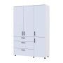 Шафа для одягу Doros Торн Білий 3 ДСП/3Ш (полиці) 135х51.6х200 (DRS-012056) - фото 3