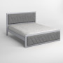 Двоспальне дерев'яне ліжко Mebigrand Барселона Люкс Б6 (підйомний механізм) Світло-сірий (RAL-7040)/Аляска 93 (Сірий) 180х190 см (MBG-21275) - фото 2