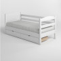 Кровать детская Mebigrand Чикаго Литл-2 Белый (RAL9003) 90х190 см с задним бортиком и ящиками (MBG-16290) - фото 2