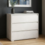 Комод на 3 шухляди LION АРТ-1 90х43х80 см Бетон Style (LION-045387) - фото 1