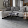 Журнальний круглий стіл OPTIMA 1 ніжки конусні Ferrum-decor 450x670x670 Чорний метал ДСП Каштан Арвадонна 16 мм (FRD-107534) - фото 3