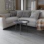 Журнальний круглий стіл OPTIMA 2 ніжки конусні Ferrum-decor 450x670x670 Чорний метал ДСП Каштан Арвадонна 16 мм (FRD-107544) - фото 2