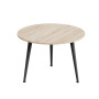 Журнальний круглий стіл OPTIMA 1 ніжки конусні Ferrum-decor 450x670x670 Чорний метал ДСП Дуб Сонома 16 мм (FRD-107464) - фото 5