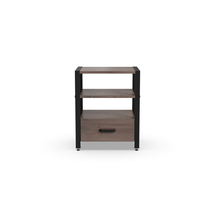 Тумба універсальна Ferrum-decor Вів'єн 1/1 50x41x40 чорний ДСП Дуб Кремона Канолло 16 мм (FRD-107804)