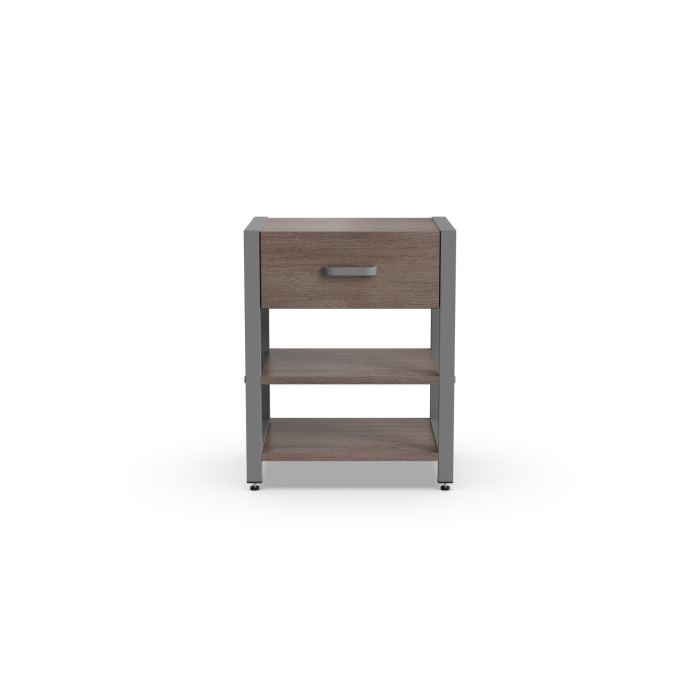 Тумба універсальна Ferrum-decor Вів'єн 1/2 50x41x40 сірий ДСП Дуб Кремона Канолло 16 мм (FRD-107784)