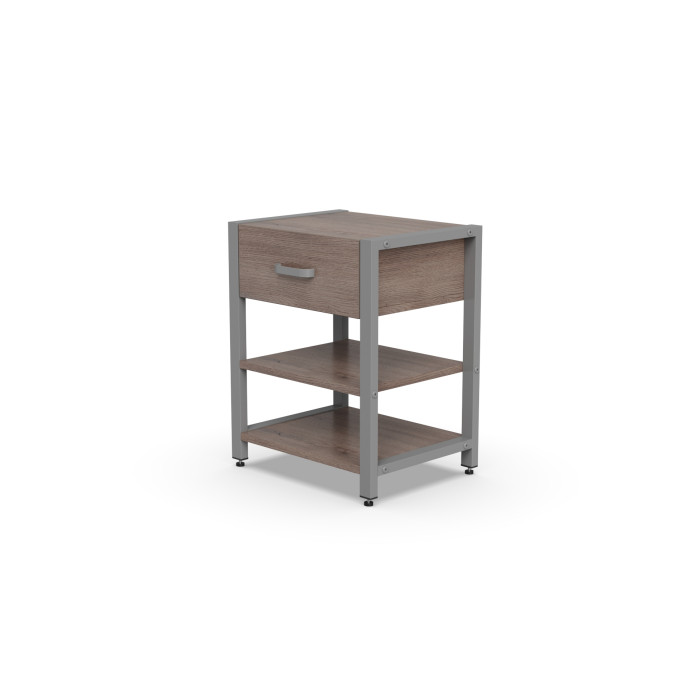 Тумба універсальна Ferrum-decor Вів'єн 1/2 50x41x40 сірий ДСП Дуб Кремона Канолло 16 мм (FRD-107784)