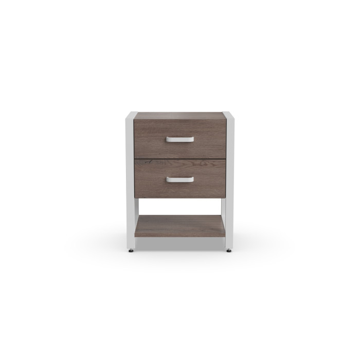 Тумба універсальна Ferrum-decor Вів'єн 2/1 50x41x40 білий ДСП Дуб Кремона Канолло 16 мм (FRD-107794)