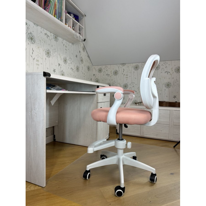 Крісло обертове дитяче з підставкою для ніг PERFECT KIDS PINK Perfect Home Рожевий (PFH-092118)