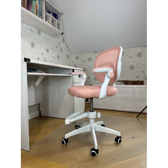Крісло обертове дитяче з підставкою для ніг PERFECT KIDS PINK Perfect Home Рожевий (PFH-092118)
