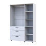 Шафа для одягу Doros Торн Білий 3 ДСП/3Ш (штанга) 135х51.6х200 (DRS-012057) - фото 3