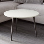 Журнальний круглий стіл OPTIMA 1 ніжки конусні Ferrum-decor 450x670x670 Чорний метал ДСП Кашемір 16 мм (FRD-107535) - фото 3