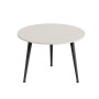 Журнальний круглий стіл OPTIMA 1 ніжки конусні Ferrum-decor 450x670x670 Чорний метал ДСП Кашемір 16 мм (FRD-107535) - фото 4