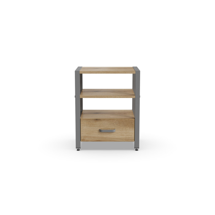 Тумба універсальна Ferrum-decor Вів'єн 1/1 50x41x40 сірий ДСП Дуб Евок Прибережний 16 мм (FRD-107815)