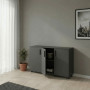 Комод Doros Торн Антрацит 3 ДСП 135х51.6х80 (DRS-012097) - фото 4