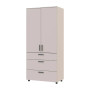 Шкаф для одежды Doros Торн Кашемир 2 ДСП/3Ш (полки) 90х51.6х200 (DRS-012028) - фото 7
