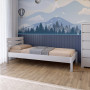 Кровать детская Mebigrand Бостон Белый (RAL9003) 120х190 см (MBG-15784) - фото 1