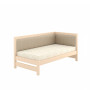 Односпальне дерев'яне ліжко Mebigrand Ліза М4 (права спинка) Айворі (S0505Y30R)/Аляска 23 (Бежевий) 80x160 см MBG-25562 - фото 3