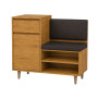 Тумба для взуття з сидінням і ящиком LION ТО-11 100x40x80 см Дуб Аппалачі (LION-045322) - фото 3