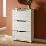 Тумба для взуття з ящиками LION ТО-2 70,4x28,2x123,4 см Дуб Крафт Білий (LION-045332) - фото 1