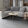 Стол журнальный круглый OPTIMA 2 ноги на конус Ferrum-decor 450x670x670 Черный металл ДСП Дуб Кремона Торро 16 мм (FRD-107546) - фото 4