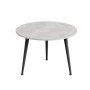 Журнальний круглий стіл OPTIMA 1 ніжки конусні Ferrum-decor 450x670x670 Чорний метал ДСП Бетон 16 мм (FRD-107466) - фото 5