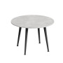 Журнальний круглий стіл OPTIMA 2 ніжки конусні Ferrum-decor 450x670x670 Чорний метал ДСП Бетон 16 мм (FRD-107476) - фото 5
