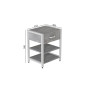 Тумба універсальна Ferrum-decor Вів'єн 1/2 50x41x40 білий ДСП Бетон 16 мм (FRD-106926) - фото 5