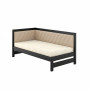 Односпальне дерев'яне ліжко Mebigrand Ліза М6 (ліва спинка) Венге/Аляска 23 (Бежевий) 80x200 см MBG-26103 - фото 3