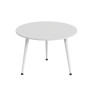 Журнальний круглий стіл OPTIMA 1 ніжки конусні Ferrum-decor 450x670x670 Білий метал ДСП Білий 16 мм (FRD-107467) - фото 5