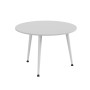 Журнальний круглий стіл OPTIMA 1 ніжки конусні Ferrum-decor 450x670x670 Білий метал ДСП Білий 16 мм (FRD-107467) - фото 2