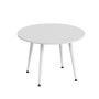 Журнальний круглий стіл OPTIMA 2 ніжки конусні Ferrum-decor 450x670x670 Білий метал ДСП Білий 16 мм (FRD-107477) - фото 5