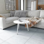 Журнальний круглий стіл OPTIMA 1 ніжки конусні Ferrum-decor 450x670x670 Білий метал ДСП Білий 16 мм (FRD-107467) - фото 1