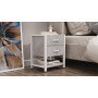 Тумба універсальна Ferrum-decor Вів'єн 2/1 50x41x40 білий ДСП Бетон 16 мм (FRD-106927) - фото 2
