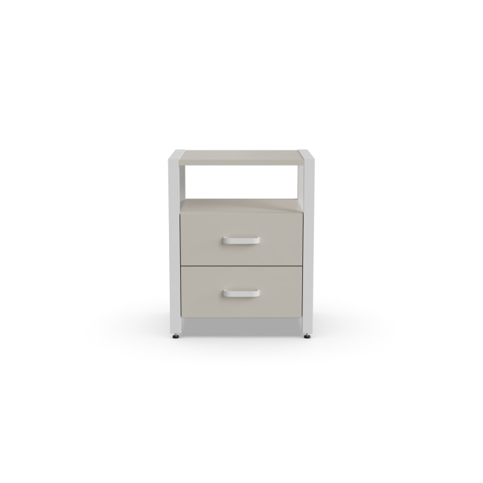 Тумба універсальна Ferrum-decor Вів'єн 2/2 50x41x40 білий ДСП Кашемір 16 мм (FRD-107767)