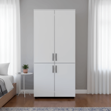 Шафа для одягу Doros Торн Білий 2 ДСП (штанга) 90х51.6х200 (DRS-012019)