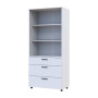 Шафа для одягу Doros Торн Білий 2 ДСП/3Ш (полиці) 90х51.6х200 (DRS-012020) - фото 4
