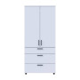 Шафа для одягу Doros Торн Білий 2 ДСП/3Ш (полиці) 90х51.6х200 (DRS-012020) - фото 8