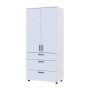 Шафа для одягу Doros Торн Білий 2 ДСП/3Ш (полиці) 90х51.6х200 (DRS-012020) - фото 6