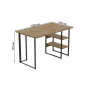 Компьютерный стол Ferrum-decor Кевин 75x100x60 черный ДСП Дуб Артизан 32мм (FRD-106835) - фото 6