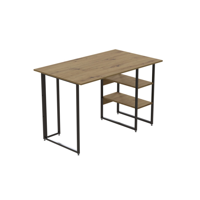Компьютерный стол Ferrum-decor Кевин 75x100x60 черный ДСП Дуб Артизан 32мм (FRD-106835)