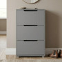 Тумба для взуття з ящиками LION ТО-2 70,4x28,2x123,4 см Сіра миша (LION-045364) - фото 1