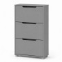 Тумба для взуття з ящиками LION ТО-2 70,4x28,2x123,4 см Сіра миша (LION-045364) - фото 3