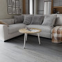 Журнальний круглий стіл OPTIMA 1 ніжки конусні Ferrum-decor 450x670x670 Білий метал ДСП Дуб Евок Прибережний 16 мм (FRD-107538) - фото 2