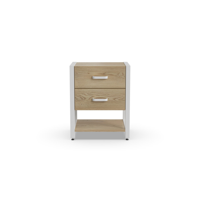 Тумба універсальна Ferrum-decor Вів'єн 2/1 50x41x40 білий ДСП Дуб Кремона Торро 16 мм (FRD-107798)