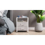 Тумба універсальна Ferrum-decor Вів'єн 2/2 50x41x40 білий ДСП Бетон 16 мм (FRD-106928) - фото 3