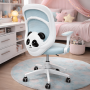 Крісло обертове дитяче з підставкою для ніг PERFECT KIDS PANDA GREEN Perfect Home Зелений (PFH-092112) - фото 1