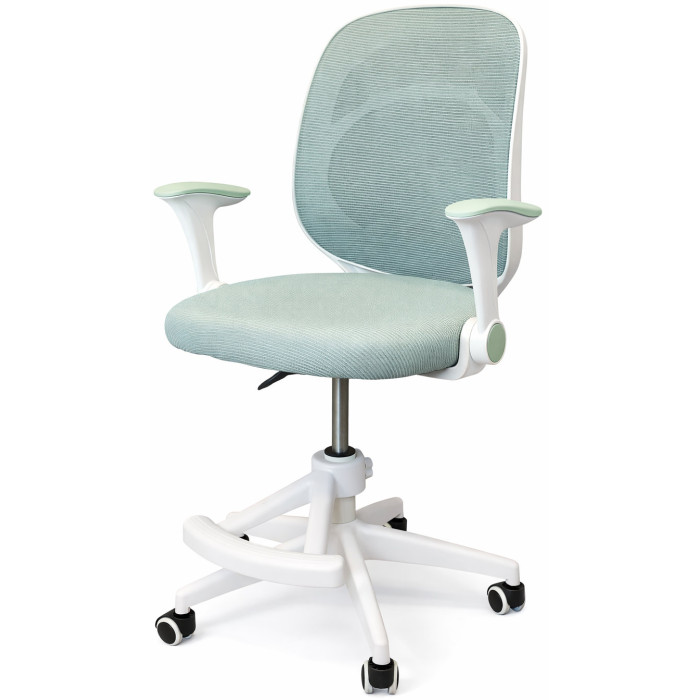 Крісло обертове дитяче з підставкою для ніг PERFECT KIDS PANDA GREEN Perfect Home Зелений (PFH-092112)
